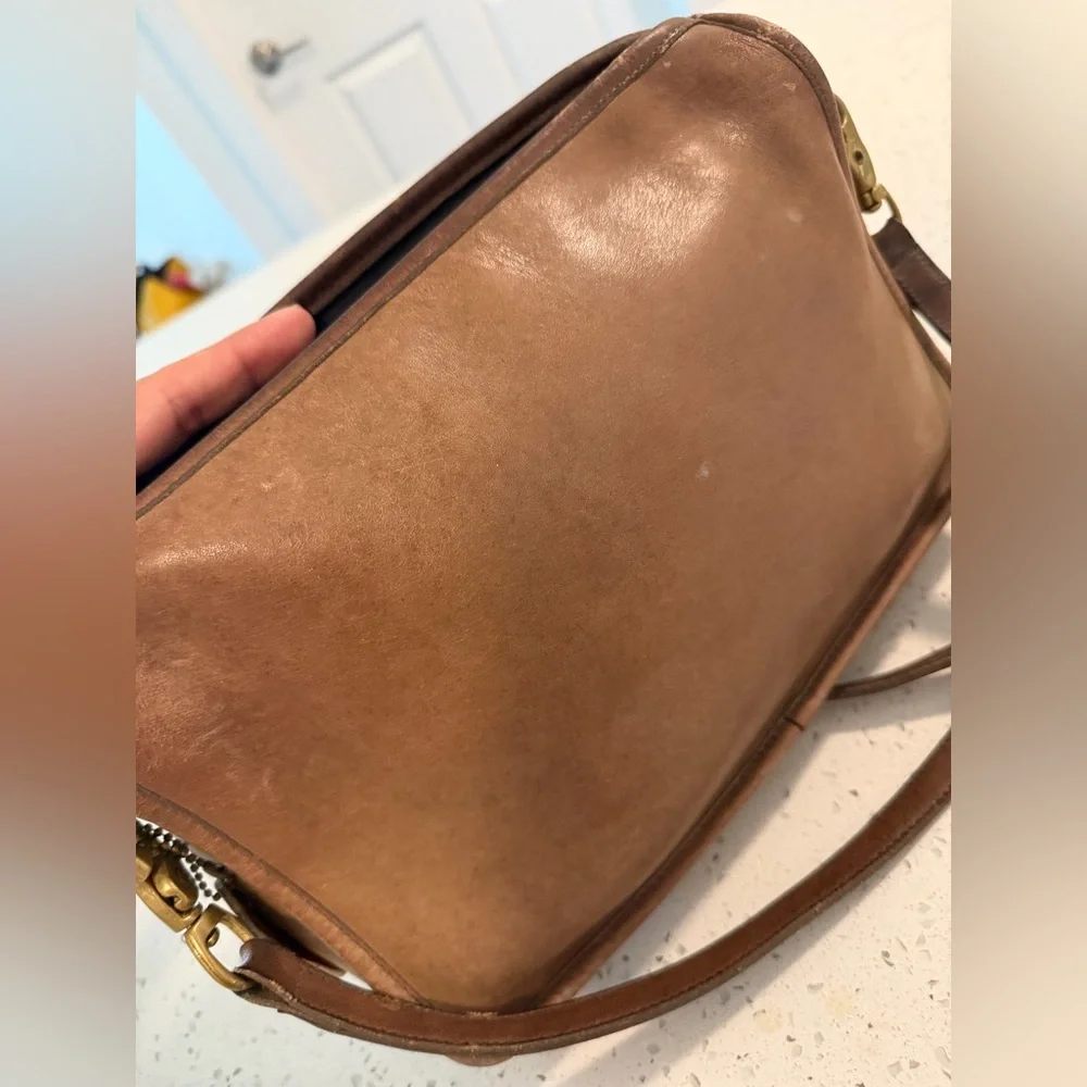 Vintage Coach Leather Bag Brown – Made in USA - Picture 15 of 16